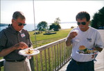 Dan ? and Ben Goodwin Enjoying Lunch on the Maine Coast