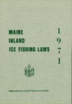 Maine Inland Ice Fishing Laws : 1971
