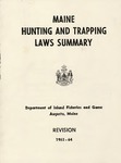 Maine Hunting and Trapping Laws Summary, 1963-64