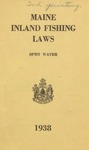 Maine Inland Fishing Laws, Open Water 1938