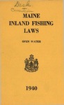 Maine Inland Fishing Laws, Open Water 1940