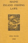 Maine Inland Fishing Laws, Open Water 1944