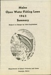 Maine Open Water Fishing Laws 1963 Summary