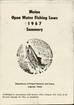 Maine Open Water Fishing Laws 1967 Summary