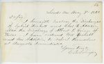 Correspondence from E.B. Lovejoy, August 09, 1862