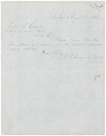 Letter from Richard H. Goding to John Hodsdon requesting blanks for returns of men in naval service, August 1864 by Richard H. Goding