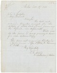 Letter from Richard H. Goding to John Hodsdon requesting blanks for State aid, December 29, 1865 by Richard H. Goding