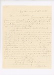 Letter to Governor Washburn Regarding Quotas, August 18, 1862 by Oliver Butler