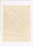 Letter to John Hodsdon, August 27, 1862 by Isaac B. Harris