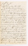 Letter to Governor Coburn from Andrew Burkett and A. H. Wentworth, November 12, 1863 by Andrew Burkett and A. H. Wentworth