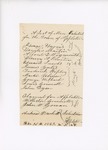 List of Men Enlisted for the Town of Appleton, December 16, 1863 by Andrew Burkett