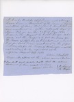 Letter from Calvin Burkett Certifying His Appleton Residency, August 17, 1864 by Calvin Burkett and Johnson Thurston
