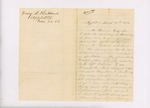 Letter from Nancy Hibbard to Governor Cony Regarding the Death of Her Son George, March 20, 1866 by Nancy Hibbard