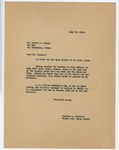 Reply to Letter from Oliver R. Hamlin, August 8, 1940. by Clyde W. Metcalf and Donald Pelk