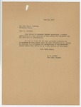 Reply to Letter from John Stuart Barrows, June 10, 1940.