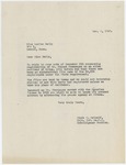 Reply to letter from Louise Daily, December 5, 1940