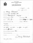 Alien Registration- Robichaud, Mary (Rumford, Oxford County)