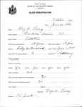 Alien Registration- Perry, Ray W. (Pittston, Kennebec County)