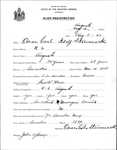 Alien Registration- Steinmark, Oscar Carl A. (Augusta, Kennebec County)