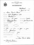 Alien Registration- Neiss, Sara F. (Portland, Cumberland County) by Sara F. Neiss