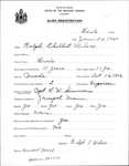 Alien Registration- Wilcox, Ralph T. (Beals, Washington County)