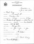 Alien Registration- King, Fred (Caribou, Aroostook County)