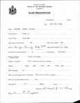 Alien Registration- Wilcox, Denzel E. (Wade, Aroostook County)