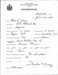 Alien Registration- Corey, Miles H. (Garfield Plantation, Aroostook County)