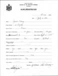 Alien Registration- Claney, James (Orono, Penobscot County)