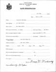 Alien Registration- Mahoney, Dennis B. (Old Town, Penobscot County)
