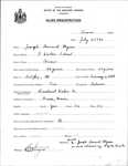Alien Registration- Myers, Joseph L. (Orono, Penobscot County) by Joseph L. Myers