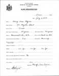 Alien Registration- Myers, Mary A. (Orono, Penobscot County)