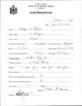 Alien Registration- Mahar, Philip E. (Orono, Penobscot County)