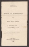 1860-12-01   Printed Annual Report of the Maine Insane Hospital [incomplete]