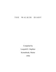 Andrew Walker Diaries Index by Leopold E. Hepfner and Kennebunk Free Library