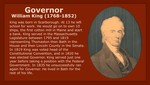 Governor: William King (1768-1852)