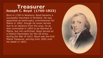 Treasurer: Joseph C. Boyd (1760-1823)