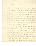 1859-03-08 Correspondence to the Hon. Mr. Sarah relative to the Maine State Seminary From Governor Lot Morrill by Lot Myrick Morrill
