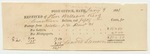 Bath Post-Office Receipt for William King