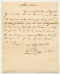 Letter from William King to the Council