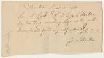 Houtton Plantation Receipt for Samuel Cook Esq.