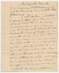 W. Preston Letter of the Governor and the Council on the Release of James Hamlin