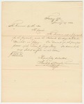 Treasurer Joseph C. Boyd Request for Warrants for Hallowell and Augusta Bank