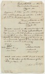 Thomas Phillips Receipt of Note from Benjamin J. Porter