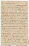 Sam Cook Letter as to the Eastern Borders to Gov't William King