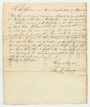 Letter from the Commanding Officers of the Waterville Company of Artillery and Infantry Begging Leave to Represent their Petition