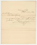 Treasurer Joseph C. Boyd Letter to the Governor and the Council on the Bonds of Royal Clark Esq.
