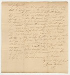 Letter from James Wilson to Mr. J.M. Gerrish