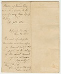 Petition of Thomas Day and others, praying to be organized as a Light Infantry Company