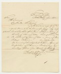 Communication from Treasurer Joseph C. Boyd Requesting Warrants for the Pay Roll of the House of Representatives, for Oliver Perkins, and for Munitions for War